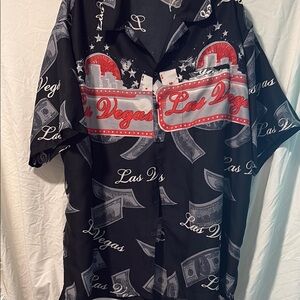 Las Vegas Themed Black Shirt